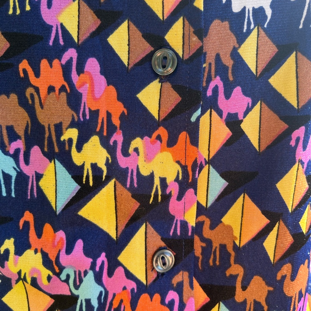 Colorful Camel Geometric Patterned Bodysuit - Picture 4 of 5